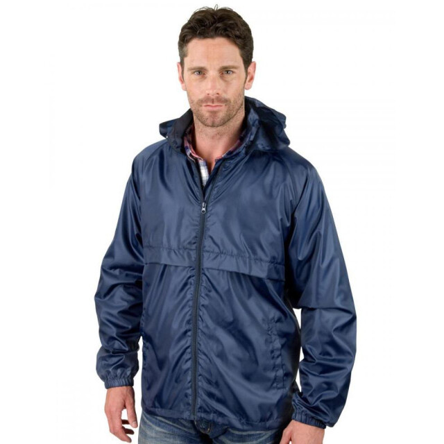 Result Heren core adult windcheater waterafstotend windproof jasje UTFK596_navyblue large