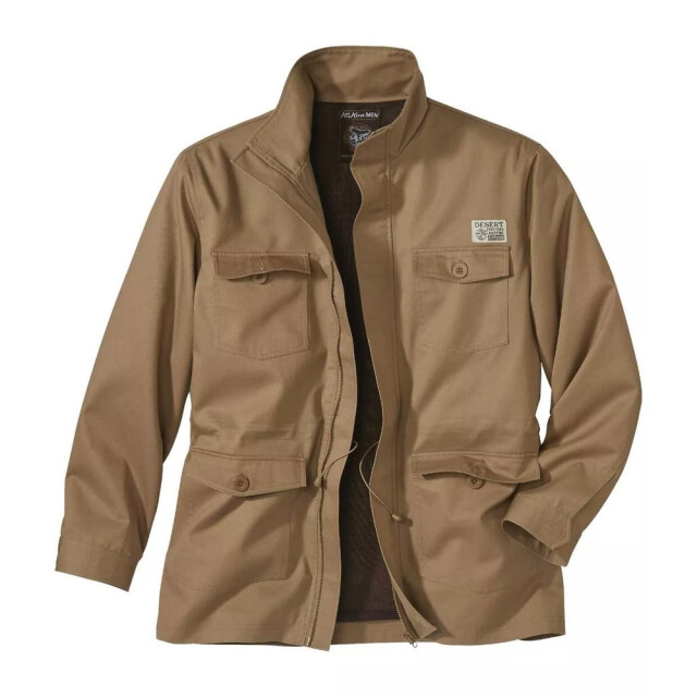 Atlas For Men Heren safari full zip jacket UTAF221_ochre large