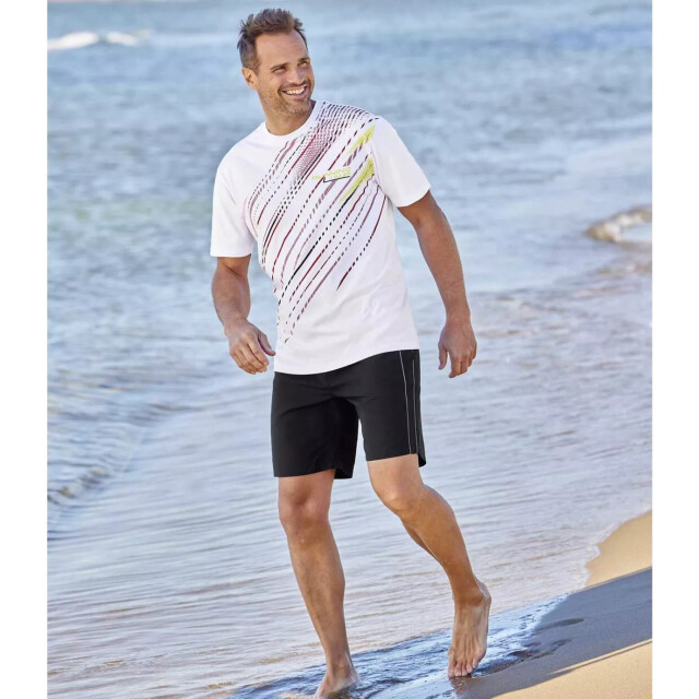Atlas For Men Heren sportieve shorts (set van 2) UTAF225_greyblack large