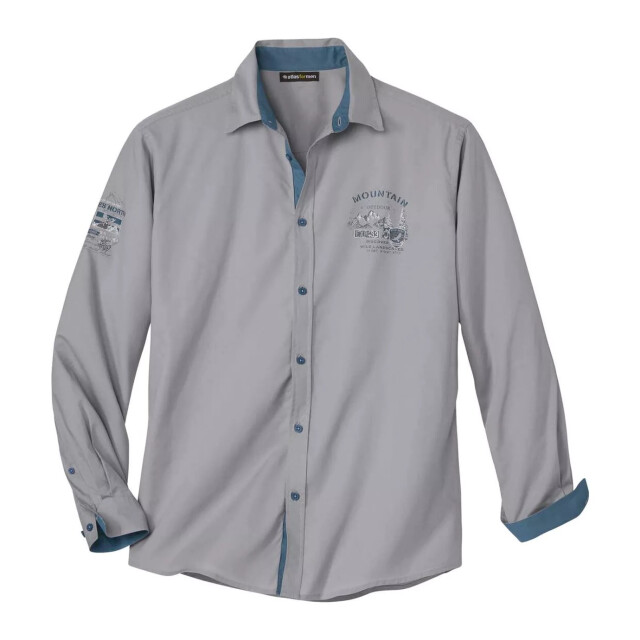 Atlas For Men Heren pilotenhemd UTAF246_grey large