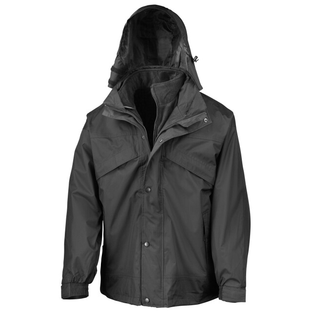 Result Heren 3 in 1 ritssluiting en clip stormdri waterdicht windproof jasje UTFK585_black large