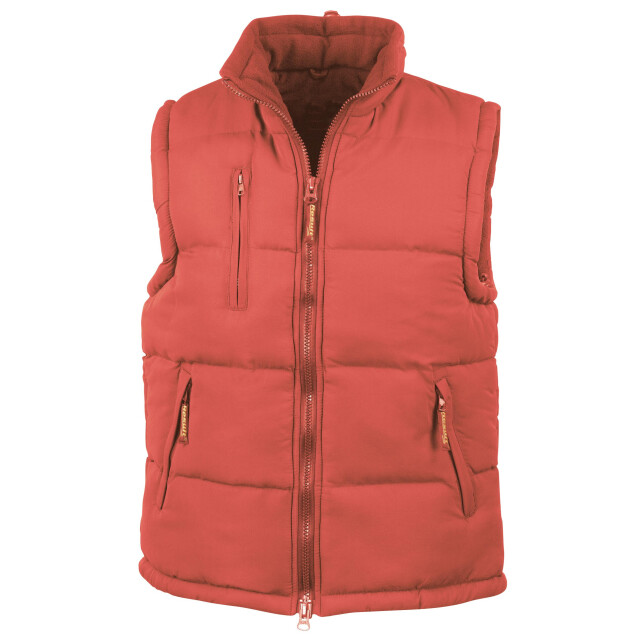 Result Heren ultra gewatteerde bodywarmer waterafstotend winddicht jasje UTFK587_red large