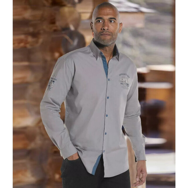 Atlas For Men Heren pilotenhemd UTAF246_grey large