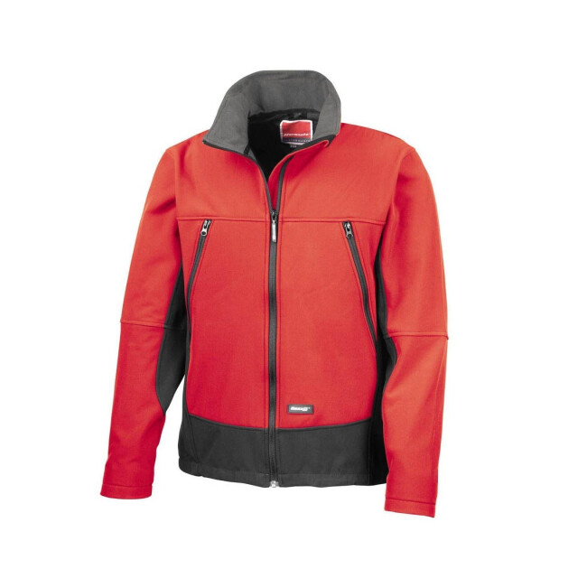 Result Heren softshell activity waterdicht windproof jasje UTFK569_redblack large