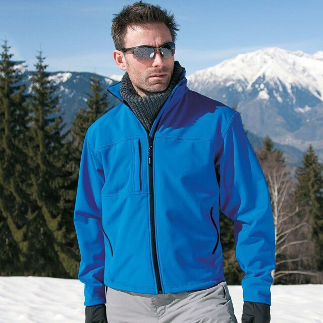 Result Heren softshell premium 3 layer performance jacket (waterdicht, winddicht & ademend) UTFK571_azureblue large