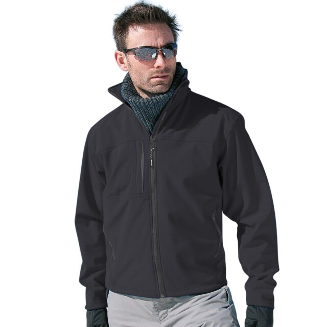 Result Heren softshell premium 3 layer performance jacket (waterdicht, winddicht & ademend) UTFK571_black large