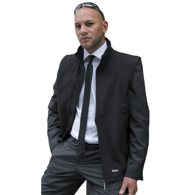 Result Heren softshell bodywarmer ademend weerbestendig jasje UTFK572_blackblack large