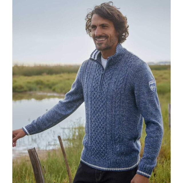 Atlas For Men Heren kabelbreiwagen UTAF1873_blue large