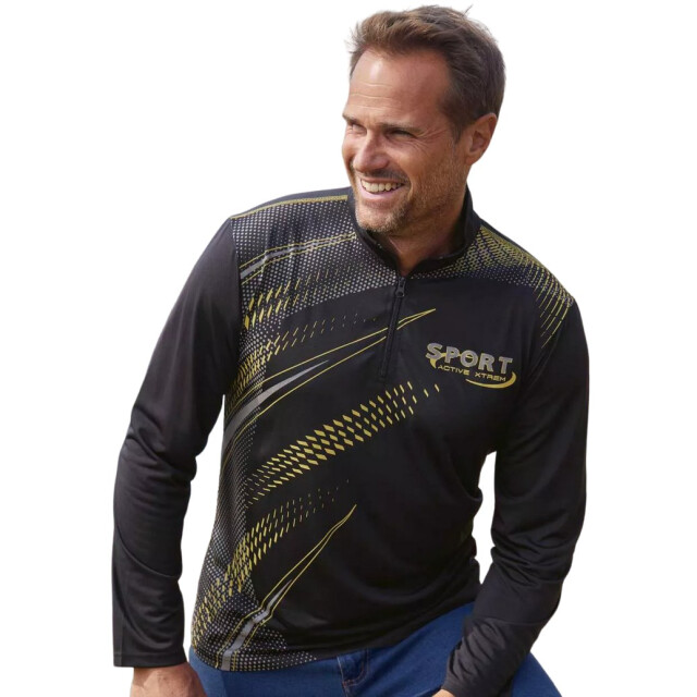 Atlas For Men Heren sportief topje (set van 2) UTAF1686_blackyellow large