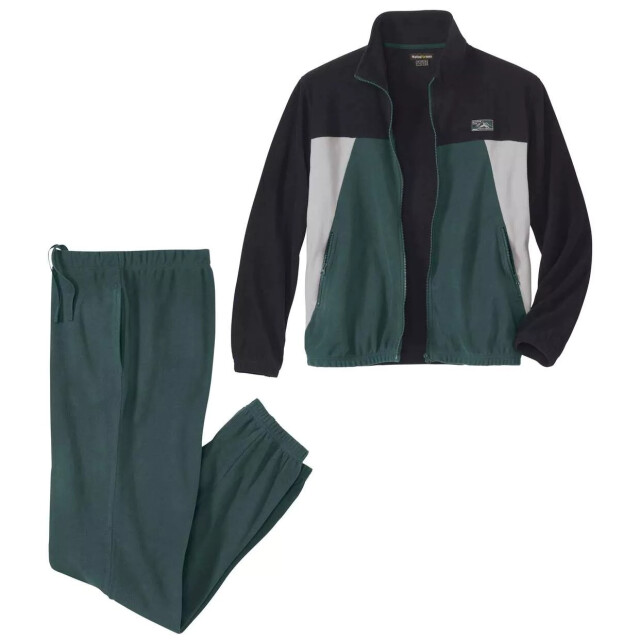 Atlas For Men Heren fleece sport tracksuit UTAF1635_greenblackgrey large