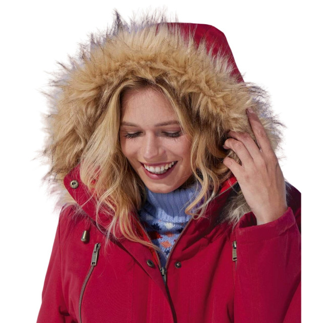 Atlas for Women Dames gewatteerde parka met capuchon UTAF1695_raspberry large