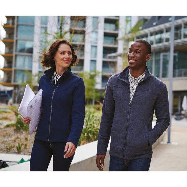 Regatta Heren micro zip neck fleece top (170 gsm) UTFK548_darknavy large