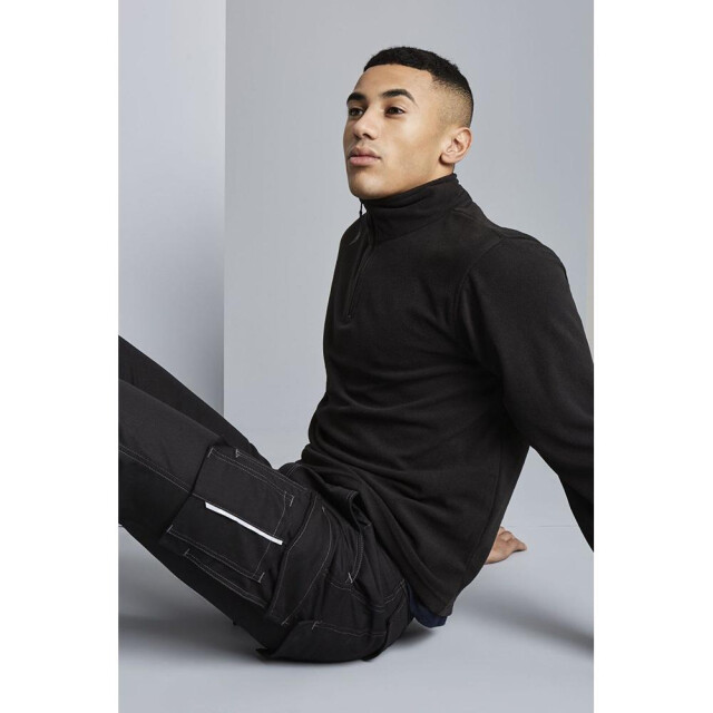 Regatta Heren micro zip neck fleece top (170 gsm) UTFK548_black large