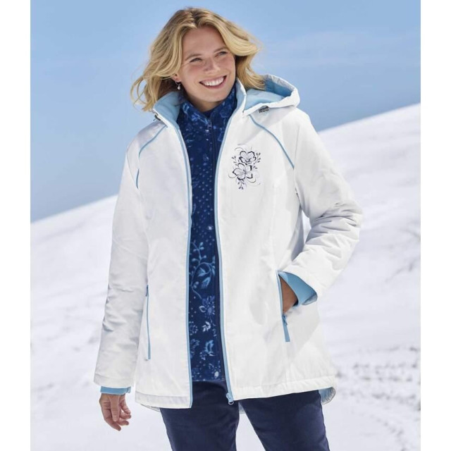 Atlas for Women Dames fleece gevoerde ski jas UTAF1741_white large