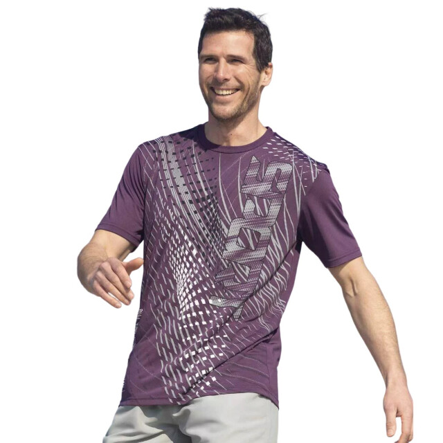 Atlas For Men Heren bedrukt sport t-shirt (pack of 3) UTAF1524_greenpurplewhite large