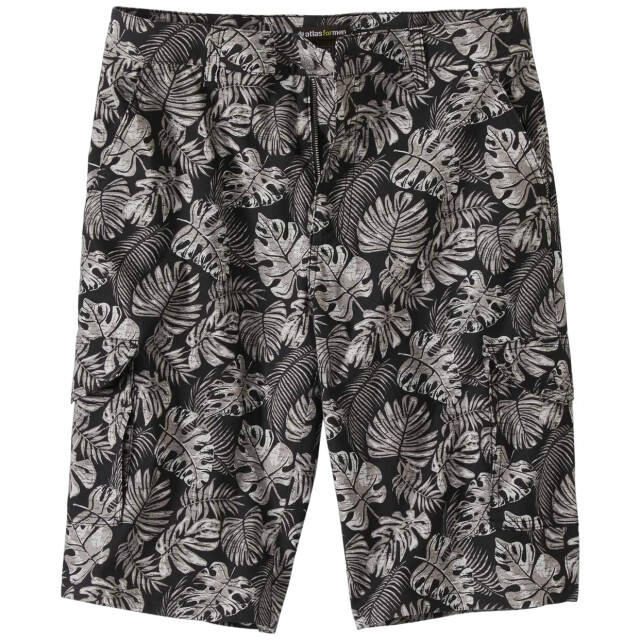Atlas For Men Heren palmprint cargo shorts UTAF1525_black large