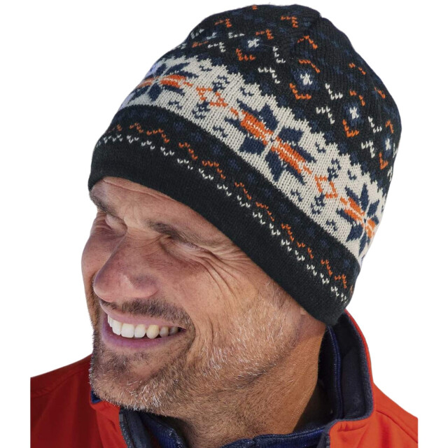 Atlas For Men Gebreide muts met fleecevoering voor heren UTAF1565_navygreyorange large