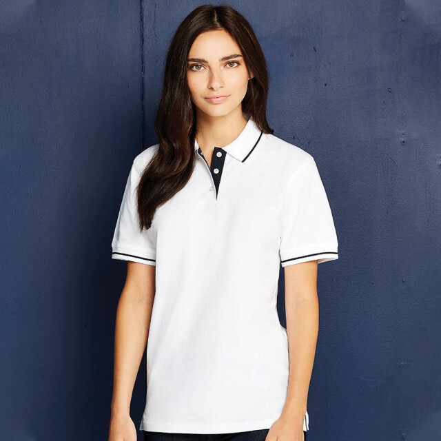 Kustom Kit Dames st. mellion poloshirt met korte mouwen UTFK455_whitenavy large