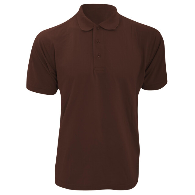 Kustom Kit Heren klassic superwash poloshirt met korte mouwen UTFK441_chocolate large