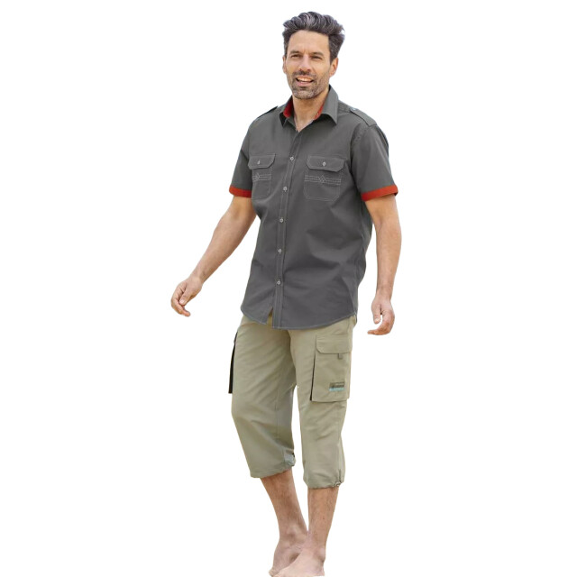 Atlas For Men Heren broek cropped cargo (set van 2) UTAF1364_beigeblack large