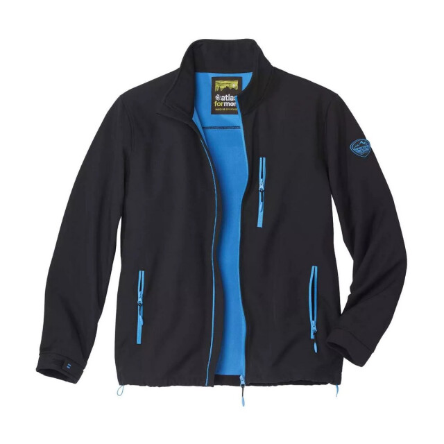 Atlas For Men Heren microfleece soft shell jas UTAF134_black large