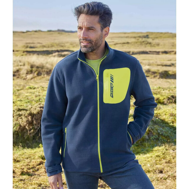 Atlas For Men Heren fleece jas met gaasvoering UTAF129_blue large