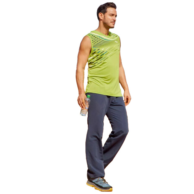 Atlas For Men Heren active vest top (set van 3) UTAF1322_bluelimegreennavyblue large