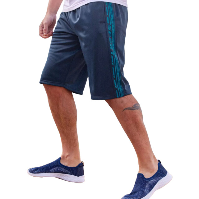 Atlas For Men Heren elastische taille jersey korte broek UTAF1340_navy large