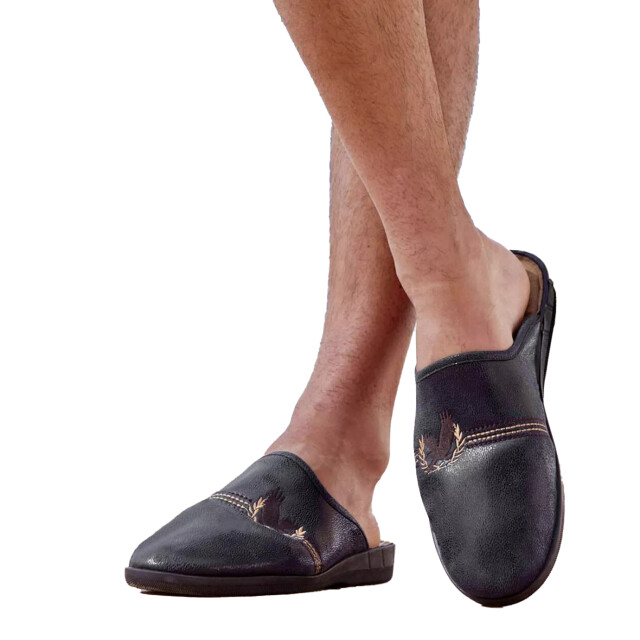 Atlas For Men Heren pantoffels met fleecevoering UTAF1223_navy large
