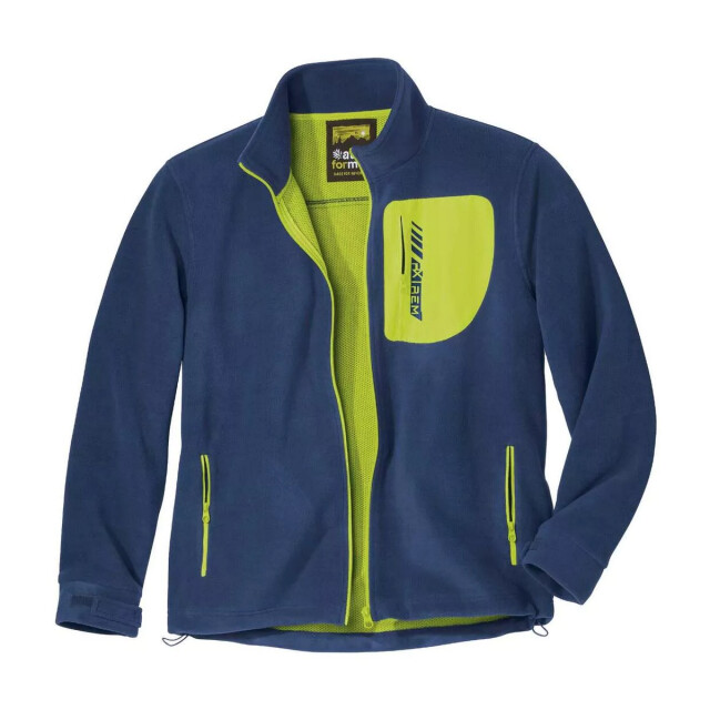 Atlas For Men Heren fleece jas met gaasvoering UTAF129_blue large