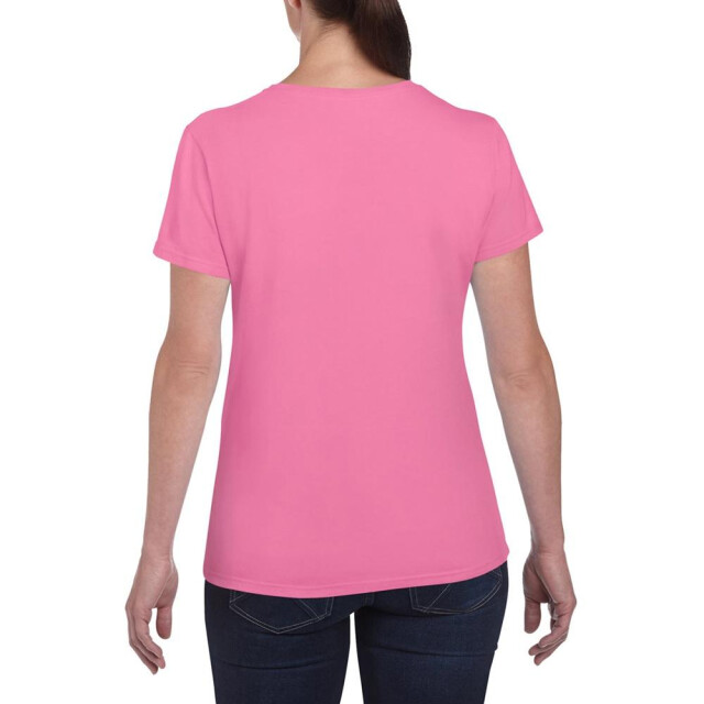 Gildan Dames zware katoenen missy fit korte mouwen t-shirt UTFK393_azalea large