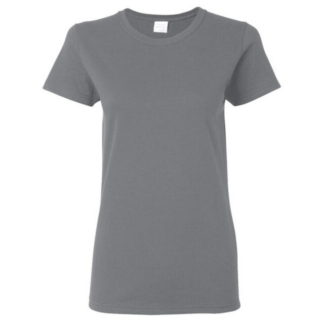 Gildan Dames zware katoenen missy fit korte mouwen t-shirt UTFK393_graphiteheather large