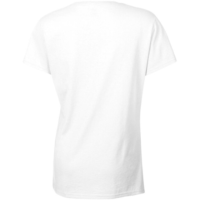 Gildan Dames zware katoenen missy fit korte mouwen t-shirt UTFK393_white large