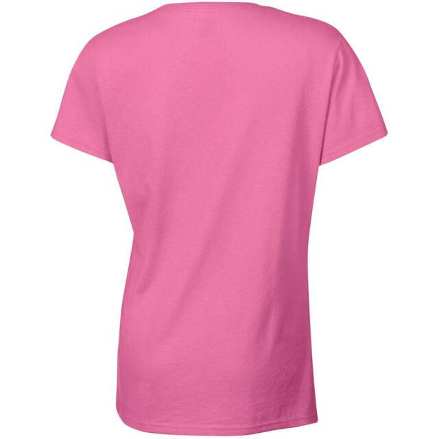 Gildan Dames zware katoenen missy fit korte mouwen t-shirt UTFK393_azalea large