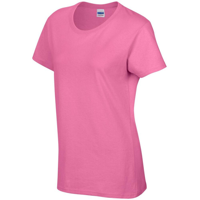 Gildan Dames zware katoenen missy fit korte mouwen t-shirt UTFK393_azalea large