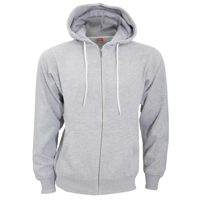 FDM Unisex team zip hoodie UTFK371_heathergrey large