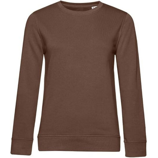 B and C Dames organic inspire crew hals sweatshirt UTFK3261_mocha large