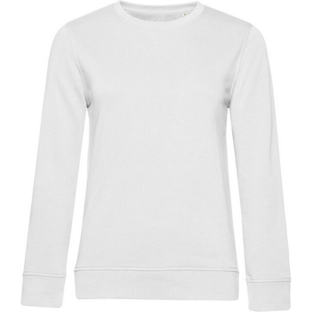B and C Dames organic inspire crew hals sweatshirt UTFK3261_white large