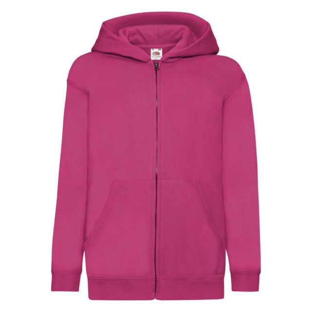 Fruit of the Loom Kinder/kids klassiek jasje met capuchon UTFK3209_fuchsia large