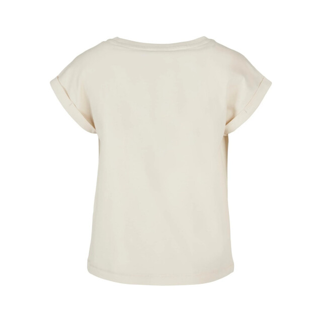 Urban Classics Meisjes biologisch verlengd schouder t-shirt UTTN1003_whitesand large
