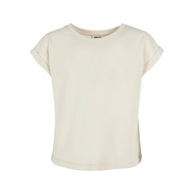 Urban Classics Meisjes biologisch verlengd schouder t-shirt UTTN1003_whitesand large