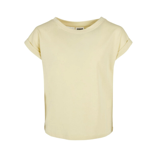 Urban Classics Meisjes biologisch verlengd schouder t-shirt UTTN1003_softyellow large
