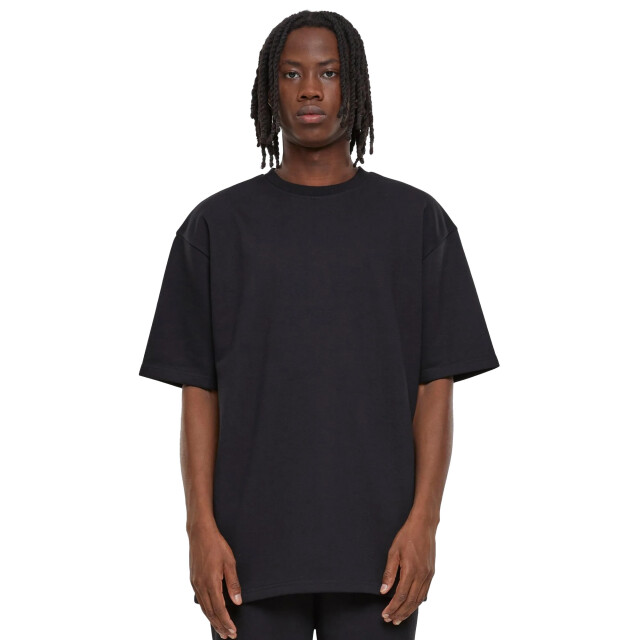 Urban Classics Heren terrycloth crew hals t-shirt UTTN1004_black large