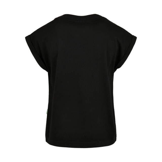 Urban Classics Meisjes biologisch verlengd schouder t-shirt UTTN1003_black large