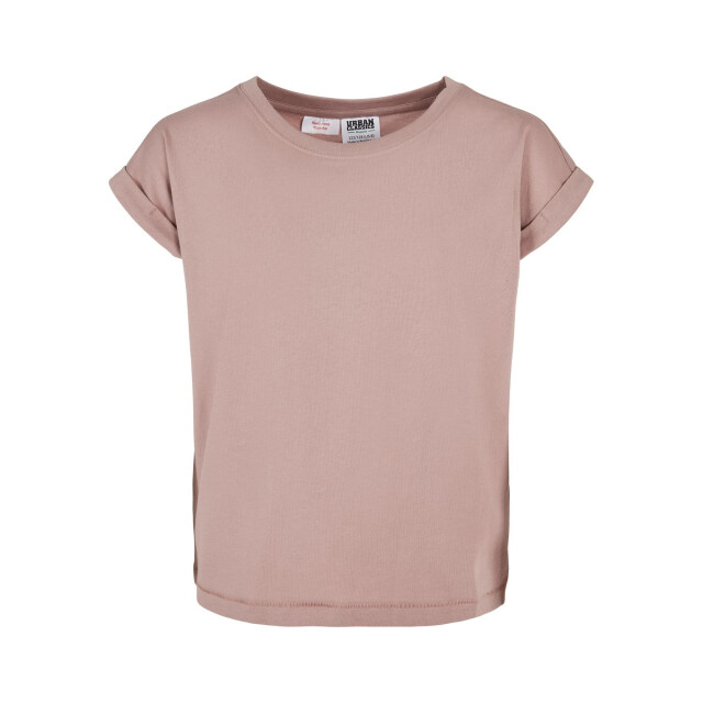 Urban Classics Meisjes biologisch verlengd schouder t-shirt UTTN1003_duskrose large