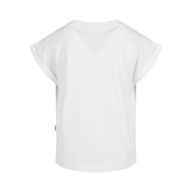 Urban Classics Meisjes biologisch verlengd schouder t-shirt UTTN1003_white large