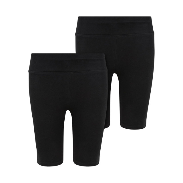 Urban Classics Fietsbroek met hoge taille voor meisjes (set van 2) UTTN1019_black large