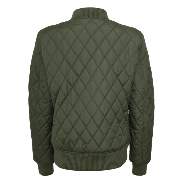 Urban Classics Dames diamond nylon gewatteerd jasje UTTN101_olive large