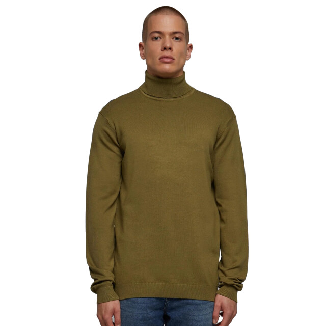 Urban Classics Heren gebreid schildpad hals sweatshirt UTTN1015_tiniolive large