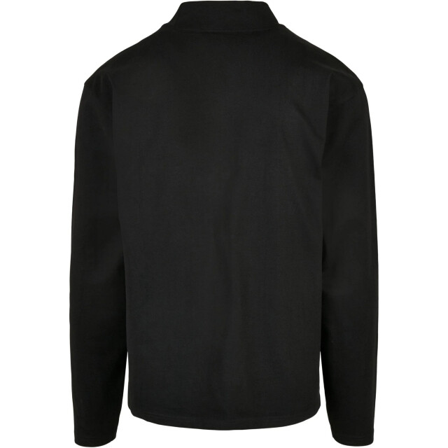Urban Classics Heren zwaargewicht boothals t-shirt met lange mouwen UTTN1020_black large